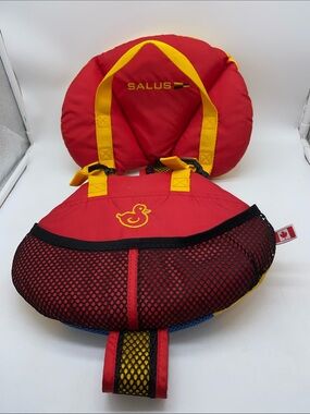 Salus Red & Yellow Baby Infant Life Jacket PFD Floater Vest 9-25 lb
